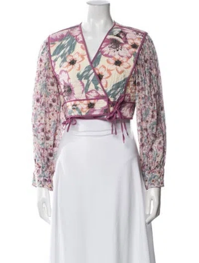 Pre-owned Isabel Marant Étoile Floral Print Jacket In Blue