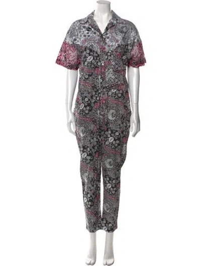 Pre-owned Isabel Marant Étoile Floral Print Jumpsuit In Multi