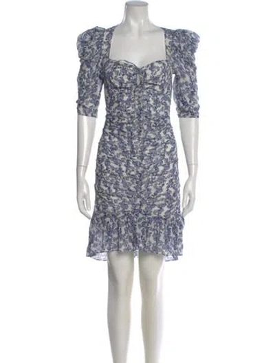 Pre-owned Isabel Marant Étoile Floral Print Knee-length Dress In Blue