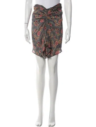 Pre-owned Isabel Marant Étoile Floral Print Knee-length Skirt In Blue