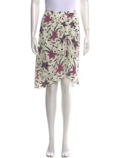 Pre-owned Isabel Marant Étoile Floral Print Knee-length Skirt In Neutral