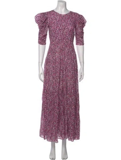 Pre-owned Isabel Marant Étoile Floral Print Long Dress In Multi