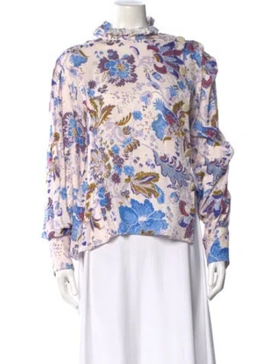 Pre-owned Isabel Marant Étoile Floral Print Long Sleeve Blouse In Multi