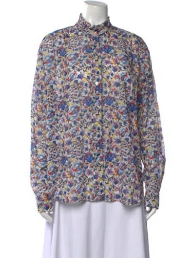 Pre-owned Isabel Marant Étoile Floral Print Long Sleeve Blouse In Multi