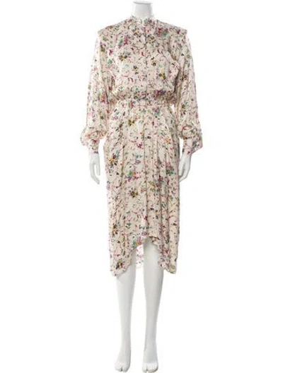 Pre-owned Isabel Marant Étoile Floral Print Midi Length Dress In Neutral