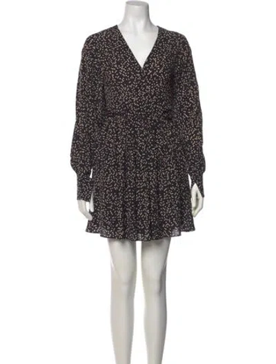 Pre-owned Isabel Marant Étoile Floral Print Mini Dress In Black