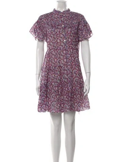 Pre-owned Isabel Marant Étoile Floral Print Mini Dress In Multi