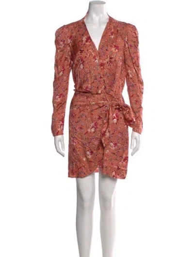 Pre-owned Isabel Marant Étoile Floral Print Mini Dress In Neutral
