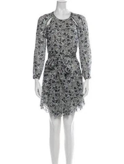 Pre-owned Isabel Marant Étoile Floral Print Mini Dress In Neutrals