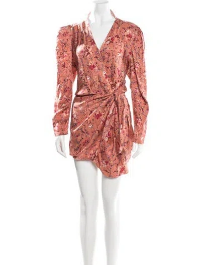 Pre-owned Isabel Marant Étoile Floral Print Mini Dress W/ Tags In Neutral