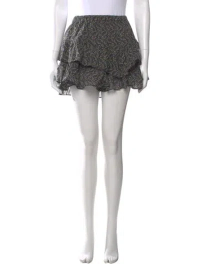 Pre-owned Isabel Marant Étoile Floral Print Mini Shorts In Green