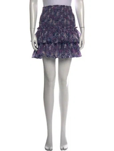 Pre-owned Isabel Marant Étoile Floral Print Mini Skirt In Green