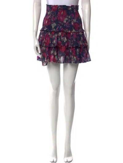 Pre-owned Isabel Marant Étoile Floral Print Mini Skirt In Multi