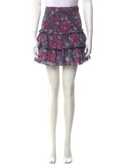 Pre-owned Isabel Marant Étoile Floral Print Mini Skirt In Multi