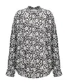 Isabel Marant Étoile Floral-print Round-neck Shirt In Gray