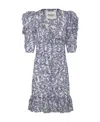 Isabel Marant Étoile Galdino Printed Cotton Dress In Gray