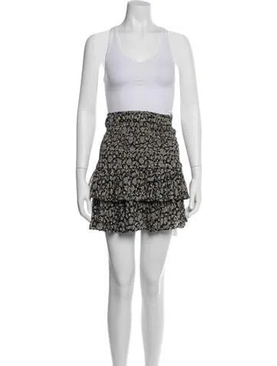 Pre-owned Isabel Marant Étoile Floral Print Skirt Set In White