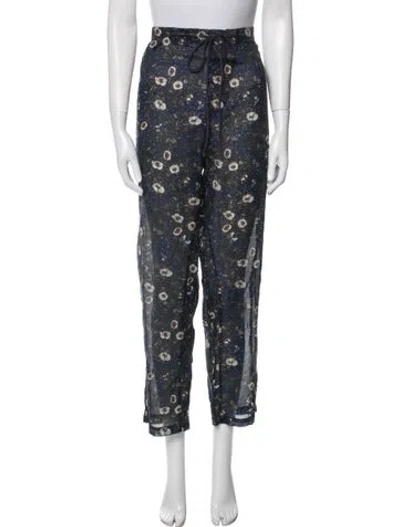 Pre-owned Isabel Marant Étoile Floral Print Sweatpants In Blue