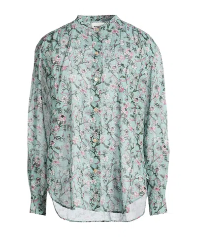 Isabel Marant Étoile Floral Shirts Blouses In Green