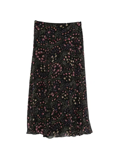 Isabel Marant Étoile Floral-print Silk Maxi Skirt In Multi