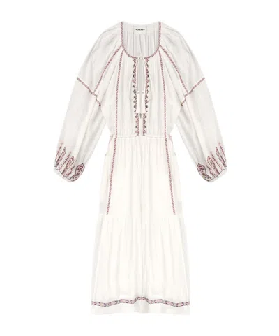 ISABEL MARANT ÉTOILE ISABEL MARANT ÉTOILE FLORENZA EMBROIDERED DESIGN MAXI DRESS