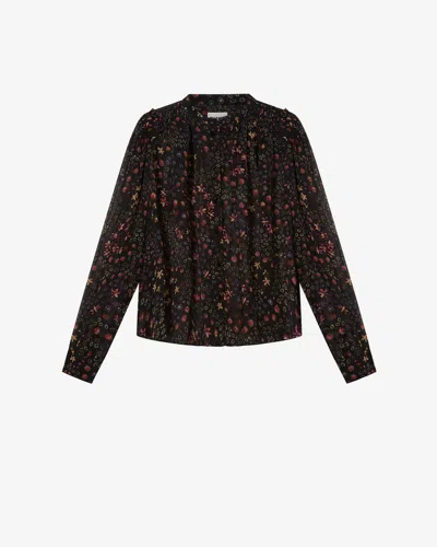 Isabel Marant Étoile Florine Top In Black And Ecru