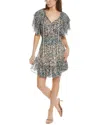 Isabel Marant Usmara Abstract-print Mini Dress In Multi