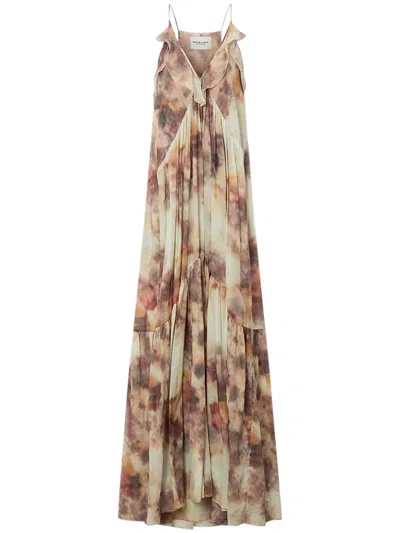 Isabel Marant Étoile Marant Etoile Vasmila Printed Cotton Dress In Neutral