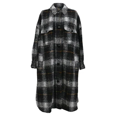 Isabel Marant Étoile Fontizi Coat In Grey Wool