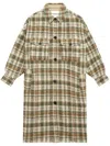 Isabel Marant Étoile Khaki Fontizi Wool Blend Coat