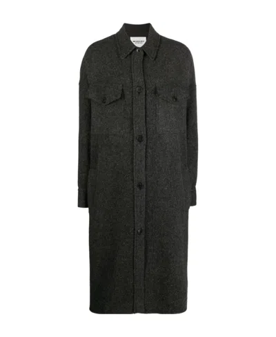 Isabel Marant Étoile Fontizi Wool-blend Coat In Black