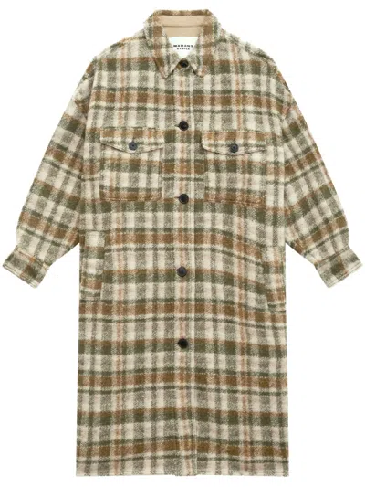 Isabel Marant Étoile Isabel Marant Etoile Fontizi Wool Blend Coat In Multi