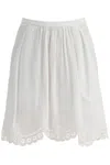 Isabel Marant Étoile Chic Francesca Mini Skirt In White