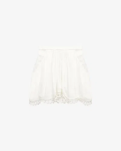Isabel Marant Étoile Francesca Skirt In White