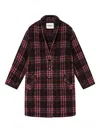 Isabel Marant Étoile Gabriel Checked Single-breasted Coat In Multi