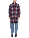 Isabel Marant Étoile Checked Long-sleeve Coat In Multicolor