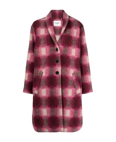 Isabel Marant Étoile Gabriel Single-breasted Coat In Red