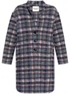 Isabel Marant Étoile Marant Etoile Gabriel Wool Blend Coat In Blue