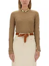 Isabel Marant Étoile Jersey "gabyne" In Brown