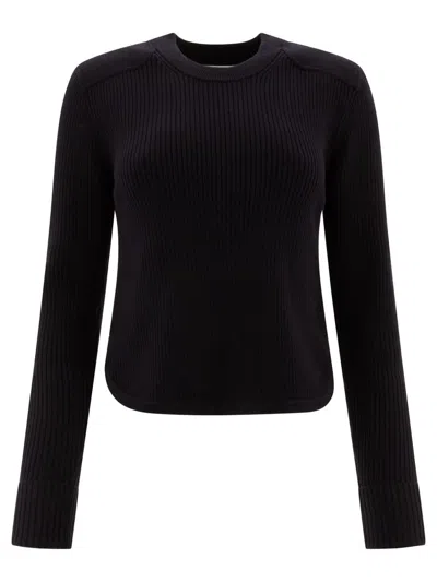 Isabel Marant Étoile Gabyne Ribbed Knitted Jumper In Blue