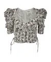 Isabel Marant Étoile Galaor Organic Cotton Blouse In Gray