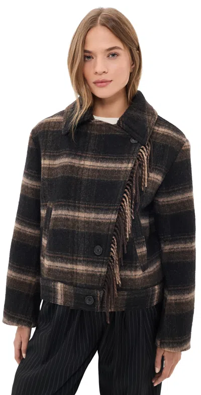 Isabel Marant Étoile Galeane Jacket Black/khaki