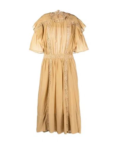 ISABEL MARANT ÉTOILE GALINA GUIPURE LACE-TRIM DRESS