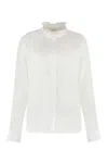 Isabel Marant Étoile Gamble Frilled Shirt In White