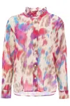 Isabel Marant Étoile Gamble Shirt With Shaded Motif In Multicolor