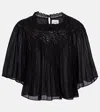 Isabel Marant Étoile Garia Lace-trimmed Cotton Blouse