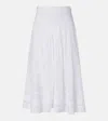 Isabel Marant Étoile Garliana Lace-trimmed Cotton Midi Skirt
