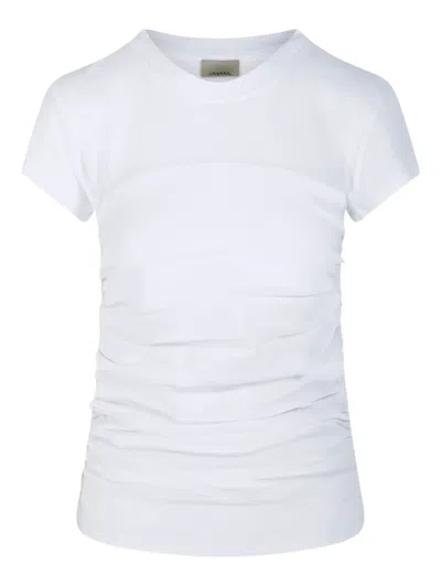 ISABEL MARANT ÉTOILE GATHERED SHORT-SLEEVE T-SHIRT
