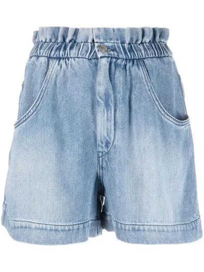 Isabel Marant Étoile Gathered-wait Denim Shorts