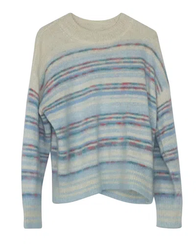 Isabel Marant Étoile Gatliny Stiped Sweater In Blue Wool